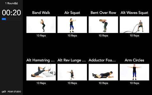 Screenshot of PEAR Cast