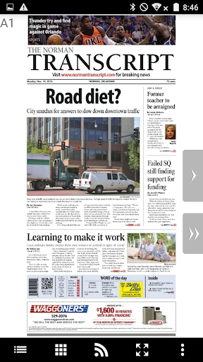 Android application The Norman Transcript screenshort