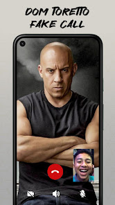 Captura de Pantalla 3 Dom Toretto Fake Video Call android
