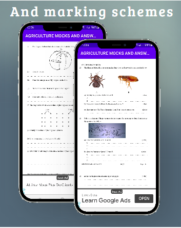 Agriculture: mocks and answers Screen 3