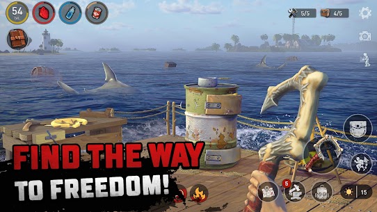 تحميل لعبة Raft Survival: Ocean Nomad مهكرة 2022 للأندرويد 3