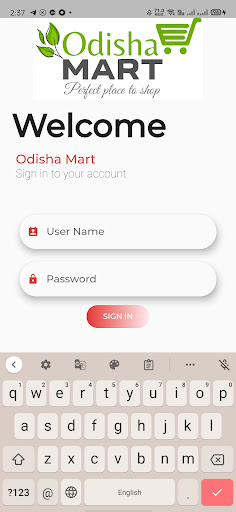 Odisha Mart Delivery Screen 2