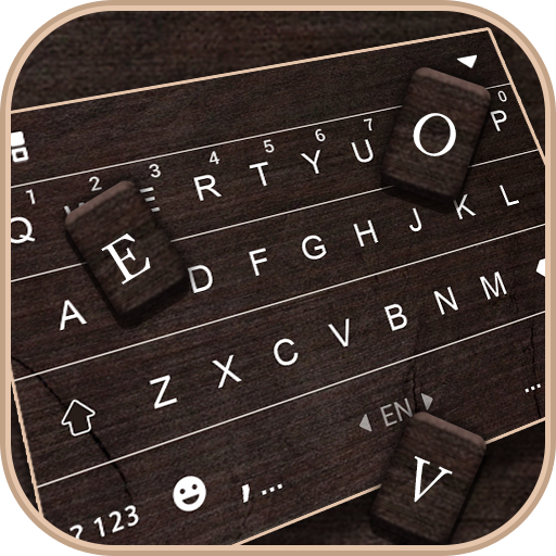 Grey Wood Keyboard Background logo