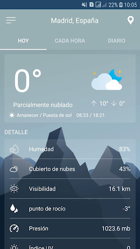 Vista previa de la aplicación