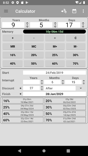 Legal Calculator Screen 2