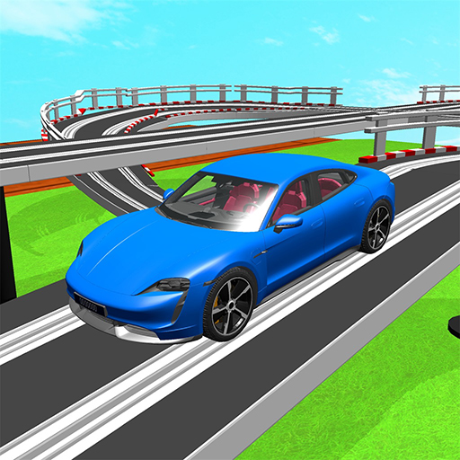 Car leap simulation logo