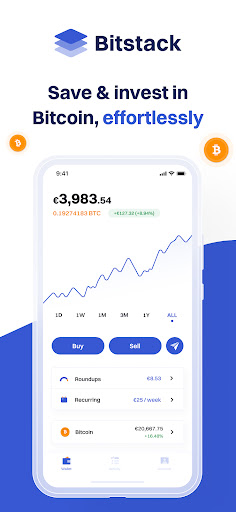 Android application Bitstack - Buy & Sell Bitcoin screenshort