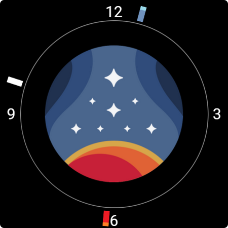 Android application Starfield Watch Face FANMADE screenshort