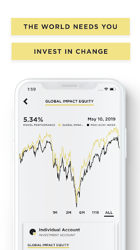 Android application Newday Impact Investing screenshort