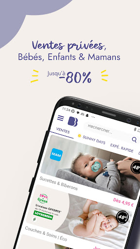 Android application Bebeboutik - Ventes Privées screenshort