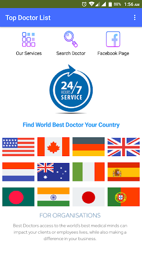 Top Doctors Information List Screenshot 1 - AppWisp.com