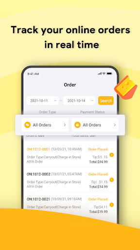 AIYAOrder Dashboard Screen 2