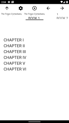 Book, The Tragic Comedians Screen 2