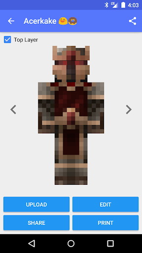 Skin Creator for Minecraft Screen 2
