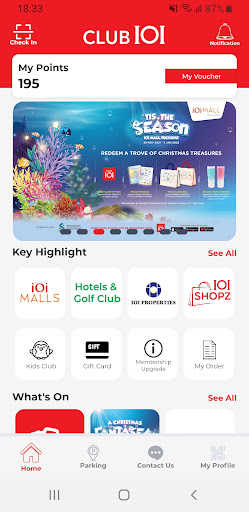 Android application CLUB IOI screenshort