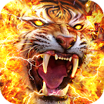 Cover Image of Download Flame Tiger Live Wallpaper 2.4.5 APK
