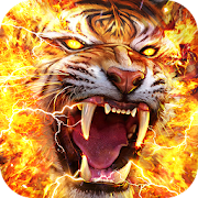 Flame Tiger Live Wallpaper  Icon