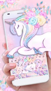 Floral Unicorn Keyboard Theme APK DOWNLOAD 3