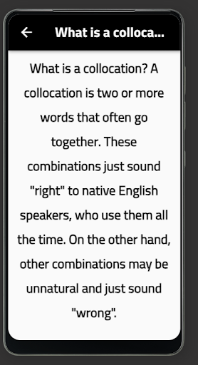 Android application Collocation screenshort
