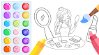 screenshot of Glitter Beauty Coloring Pages