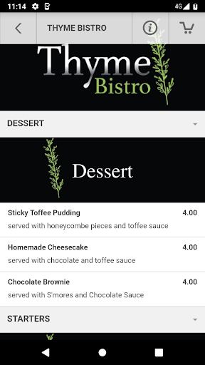 Thyme Bistro Screen 3