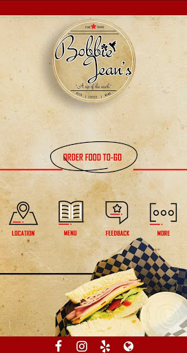 Android application Bobbie Jean's Coffeehouse screenshort