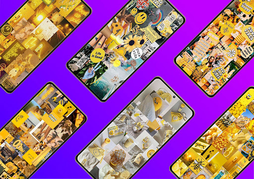 Android application Aesthetic Yellow Wallpaper screenshort