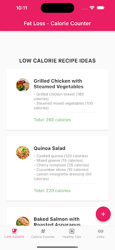 Fat Loss Calorie Counter