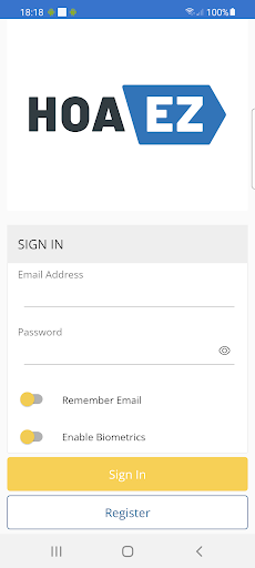Android application HOAez Homeowner App screenshort