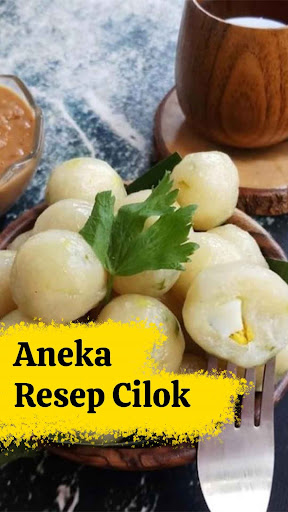Android application Resep Cilok Bumbu Kacang screenshort