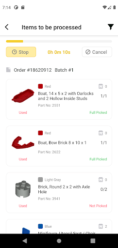 Android application BrickBatch screenshort