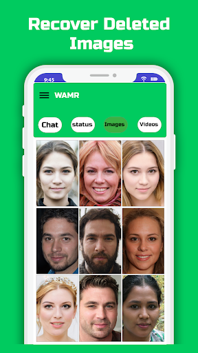 Android application wamr: WhatsDeleted messages screenshort