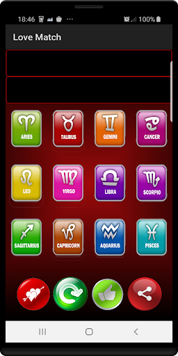 Android application Love Match screenshort