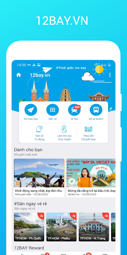 San Ve May Bay Gia Re - 12Bay.vn 4.4.1 screenshots 1