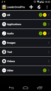 Loader Droid download manager Screenshot