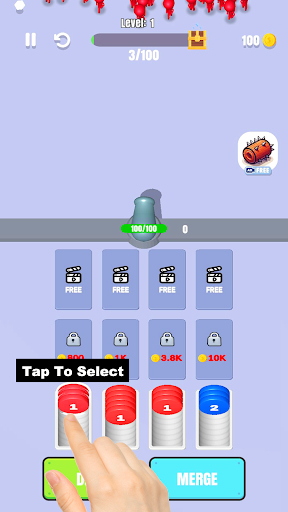 Android application Sort Bomb screenshort