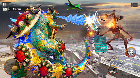 Monster Smash City - Kaiju vs Siren Head 1.2.1 screenshots 2