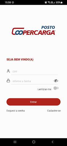 Android application Postos Coopercarga screenshort