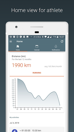 Android application Staminity – training online screenshort