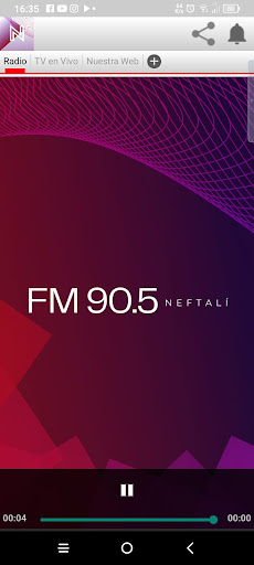 Android application Neftalí Radio y TV screenshort