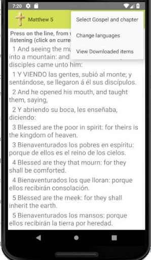 Multilingual Holy Bible Screen 2