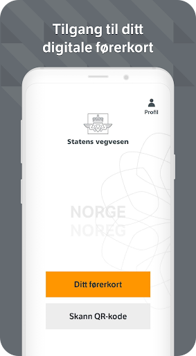 Android application Førerkort screenshort