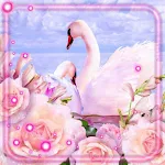 Cover Image of Скачать Pink Swans Wallpaper  APK