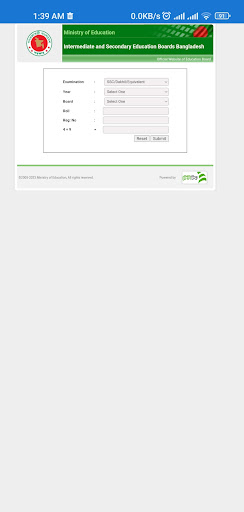 Android application HSC Result and Marksheet 2023 screenshort