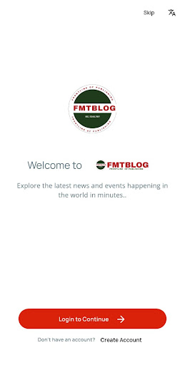 Android application Fmtblog - News Publishing screenshort