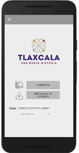 Android application Licencia Digital Tlaxcala screenshort