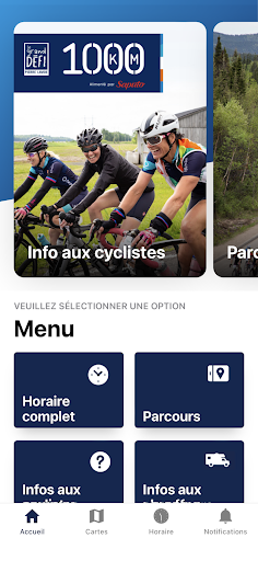 Android application Le 1000 km screenshort