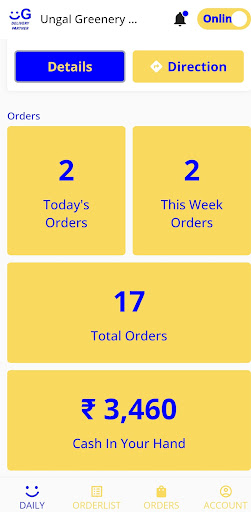 Ungal Greenery deliverypartner Screen 2