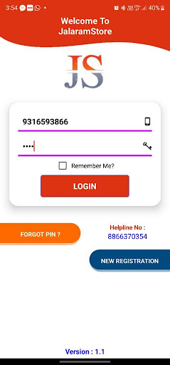 Android application Jalaram Store screenshort