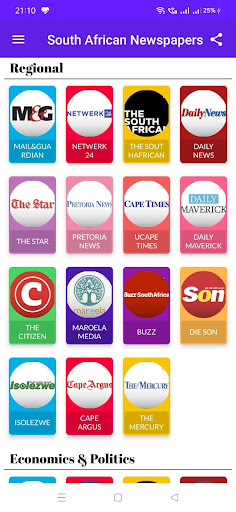South African Newspapers Screen 2